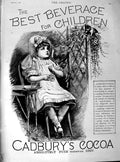 Original Old Antique Print 1890 Advertisement Cadbury'S Cocoa Drinking Ch 19th