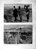 Original Old Antique Print 1890 Bishop Swimming River Confirmation Kaffir-Land