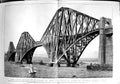 Original Old Antique Print 1890 Firth Forth Railway Bridge Engineering F 19th