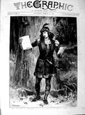 Old Antique Print 1890 St. James'S Theatre Langtry Rosalind As You Like 19th