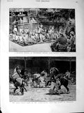Old Antique Print 1890 Burmese Ballet Prince Victor Shire Horse Show Hall 19th