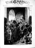 Old Antique Print 1890 Dinners Children King Edward Mission Whitechapel 19th