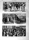 Original Old Antique Print 1890 Transvaal GFields Zoutspansberg Johannesberg
