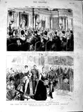 Original Old Antique Print 1890 Prince Wales German Emperor Ermyntrud Victorian