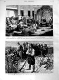 Old Antique Print 1890 Crete Insurgents Mountain Australia Cockburn Hall 19th