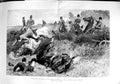 Original Old Antique Print 1890 Fox Hunting Horses Fallen Accident Sport H 19th