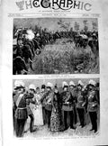 Original Old Antique Print 1890 Tiger Hunting India Prince Victor Chelsea H 19th