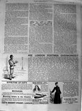 Old Antique Print 1890 Advertisement Kropp Razor London Postmen Fur Store 19th