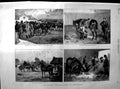 Original Old Antique Print 1890 Horse Racing Newmarket Paddock Stable Victorian