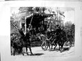 Antique Old Print *3112 1890 Festivities Altenburg Peasants Costumes Emperor