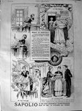Original Old Antique Print 1890 Advertisement Sapolio House-Cleaning Soap 19th