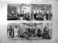 Original Old Antique Print 1890 Ghizeh Palace Museum Cairo Treasures Art 19th