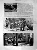 Old Antique Print 1890 Kharsakov Saghalien Siberia Russia Prisoners Dui 19th