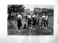 Original Old Antique Print 1890 Fine Art Highland Pipers Bagpipes Hyde Park 19th