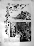 Old Antique Print 1890 Story Treasury King Rhampsinitvs Robbers Princess 19th