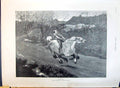 Old 1890 Bolted Horse Young Boy Countyside Lane Children Frank Calder Victorian