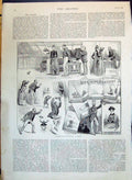 Antique Old Print 1890 Photographing Dog Photography Silvia Myers Master Leo P