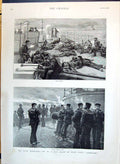 Old 1890 Jack'S Siesta Naval Manoeuvres Life Bluejacket Ship Conquero Victorian