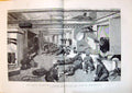 Antique Old Print 1890 Naval Manoeuvres Firing Big Guns Electricity War Sailo