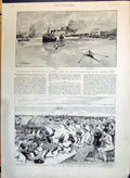 Old 1890 Baldwin Griffith Cape Coast Castle Boat Race Parramatta Stan Victorian