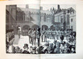 Old 1890 Popular London Spectacle Changing Guard St. James'S Palace L 19th