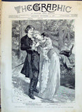 Old 1890 Betrothal Scene Ravenswood Play Lyceum Theatre Henry Irving Victorian