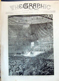 Antique Print 1890 Salvation Army Memorial Service Olympia Memory Mrs Booth