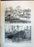 Old 1890 Strike Dock Labourers Melbourne Ship Pilcomayo Expedition So Victorian