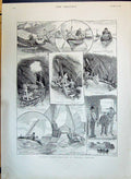 Old Antique Print 1890 Day'S Pigeon Shooting Kinsale Ireland Boats Sport 19th