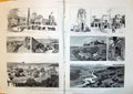 Antique Print 1890 Richmond Yorkshire Swaledale Castle Easby Abbey Grey Fria