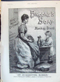 Old 1890 Advertisement Brooke'S Monkey Brand Soap Metal Marble Pots P Victorian