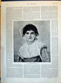 Antique Old Print 1890 Beautiful Woman La Belle Bretonne Sir Richard Burton