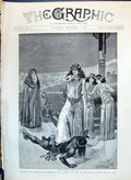 Old 1890 Madame Sarah Bernhardt Cleopatra Sardou Play Porte Martin Th Victorian