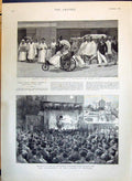 Old Print 1890 Sierra Leone Marriage Scene CafÇ Chantant Siers Guards Be 19th