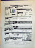 Old 1890 English French German Magazine Rifles War Weapons Henry Roby Victorian