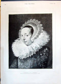 Old 1890 Beautiful Woman Franz Hals Welsh Goat Blowing Up Chimney Flo Victorian
