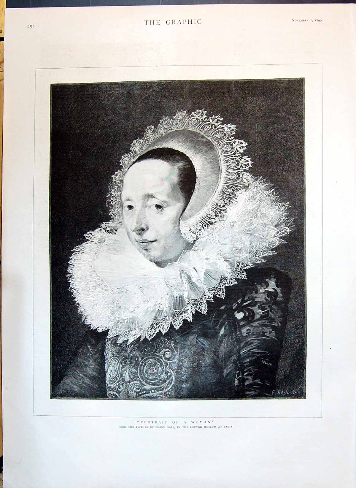 Old 1890 Beautiful Woman Franz Hals Welsh Goat Blowing Up Chimney Flo Victorian