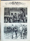 Old 1890 Torch-Light Procession Count Moltke German Emperor Berlin Bi Victorian