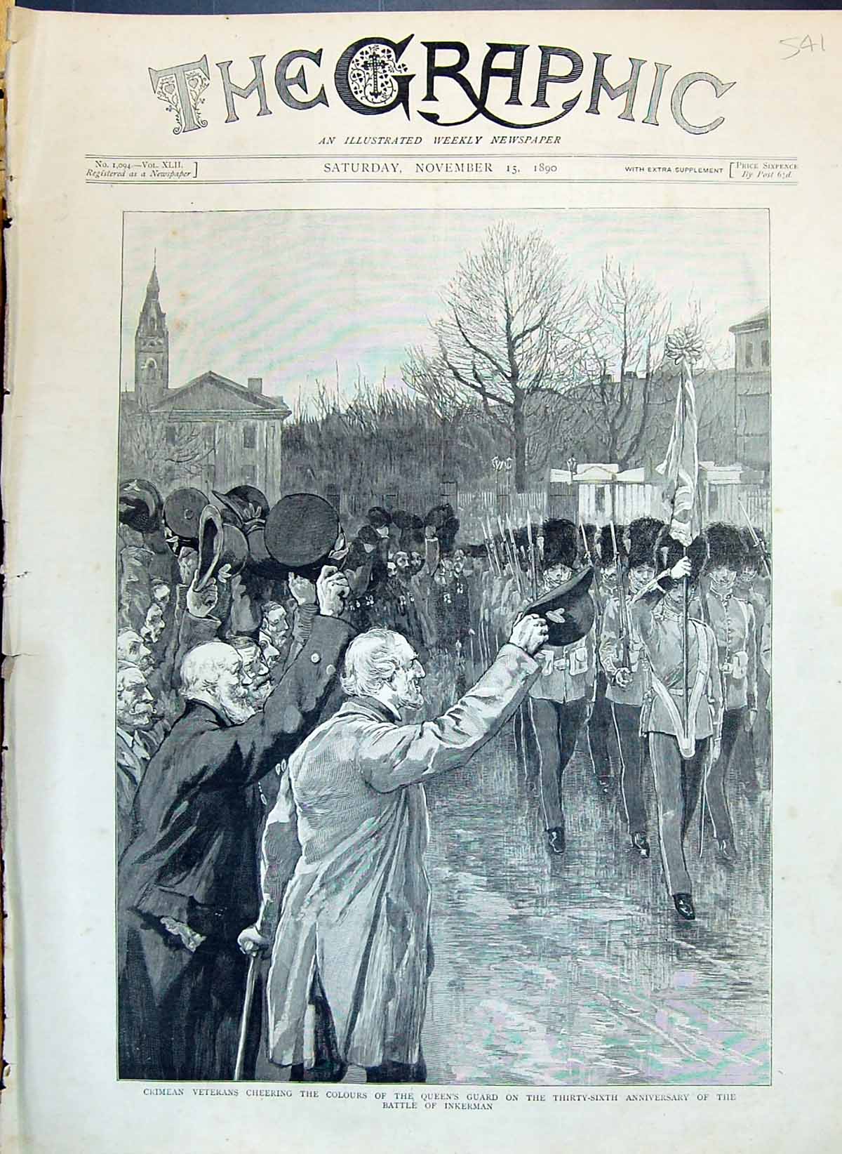 Old 1890 Crimean Veterans Cheering Queen'S Guard Anniversary Battle I Victorian