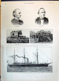 Old 1890 Canon Eliot Bishop Barry Train Crash Taunton Ship Serpent Vi Victorian
