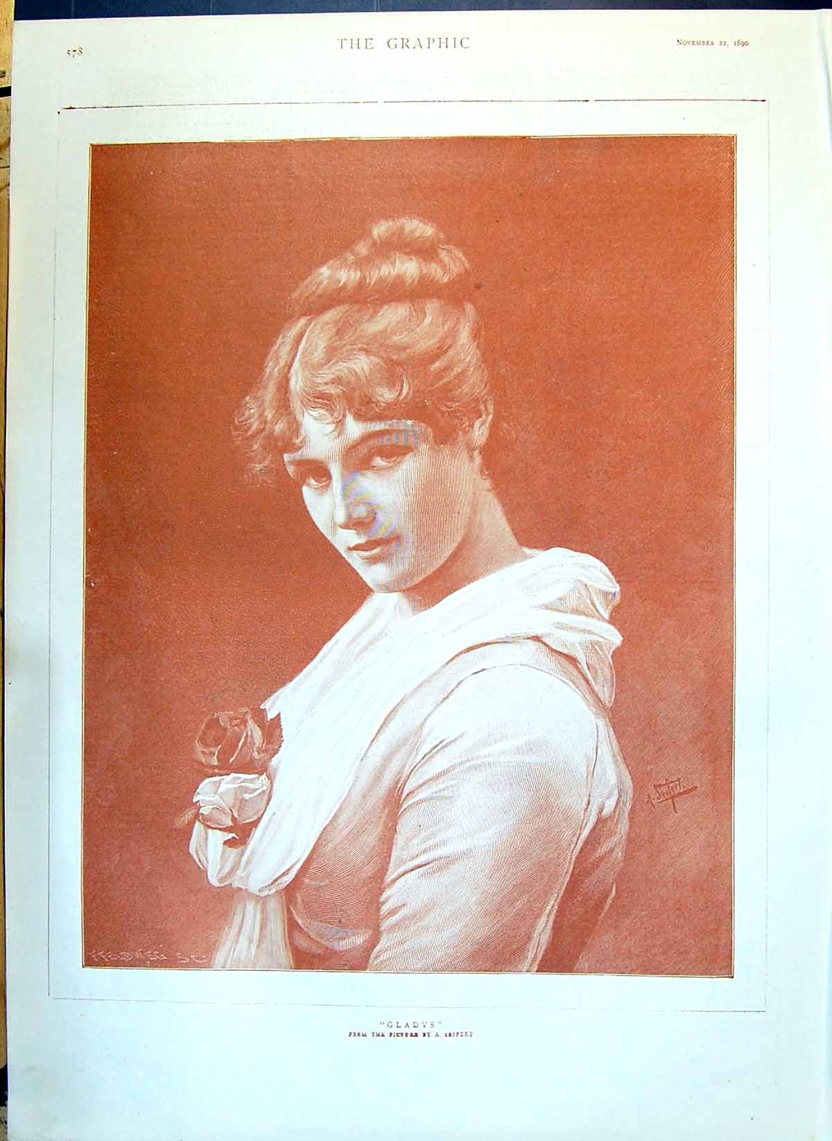Old 1890 Beautiful Woman Gladys Wedding Pipes Dutch Gear Smoking Exta Victorian