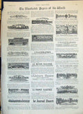 Old 1890 Advertisement Newspapers World Graphic Illustre Dominion Har Victorian