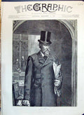 Original Old Antique Print 1890 Man Deposed Parliament Scene Sydney Hall 19th