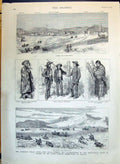 Old 1890 American Indians Rising Pine Ridge Agency Sioux Dakota Freem Victorian
