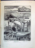 Old 1890 Alaska Bering Glacier Fort Simpson Salmon Fishing Wrangel Wi Victorian