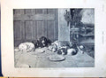 Antique Print 1890 Family Pets After Christmas Dinner Cannon Rev. Teignmout 19th