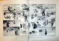 Old Antique Print 1890 Romance Coaching Days Story Duel Transport Coach 19th