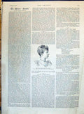 Antique Old Print 1890 Portrait Princess Marguerite Orleans Beautiful Woman