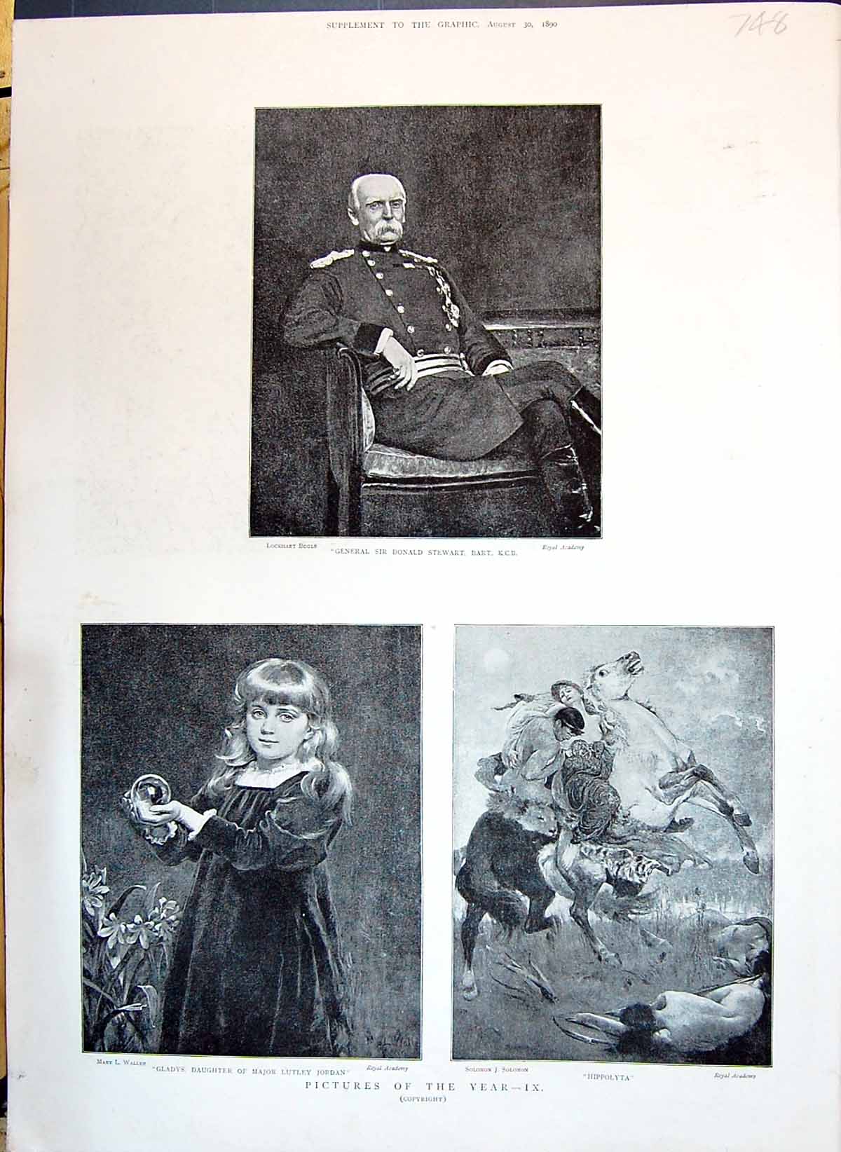 Old 1890 General Stewart Gladys Jordan Hippolyta Ships Tannhauser Uni Victorian