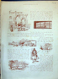 Old 1890 Story Illustration From Quetts Kelat Hatik Pringabad Mangach Victorian